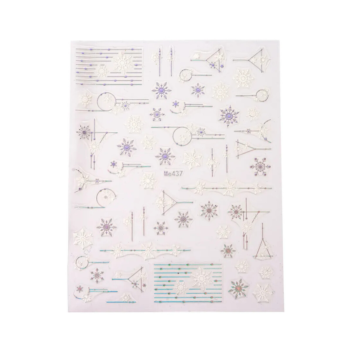 Peggy Sage Holograficzne zimowe naklejki na paznokcie