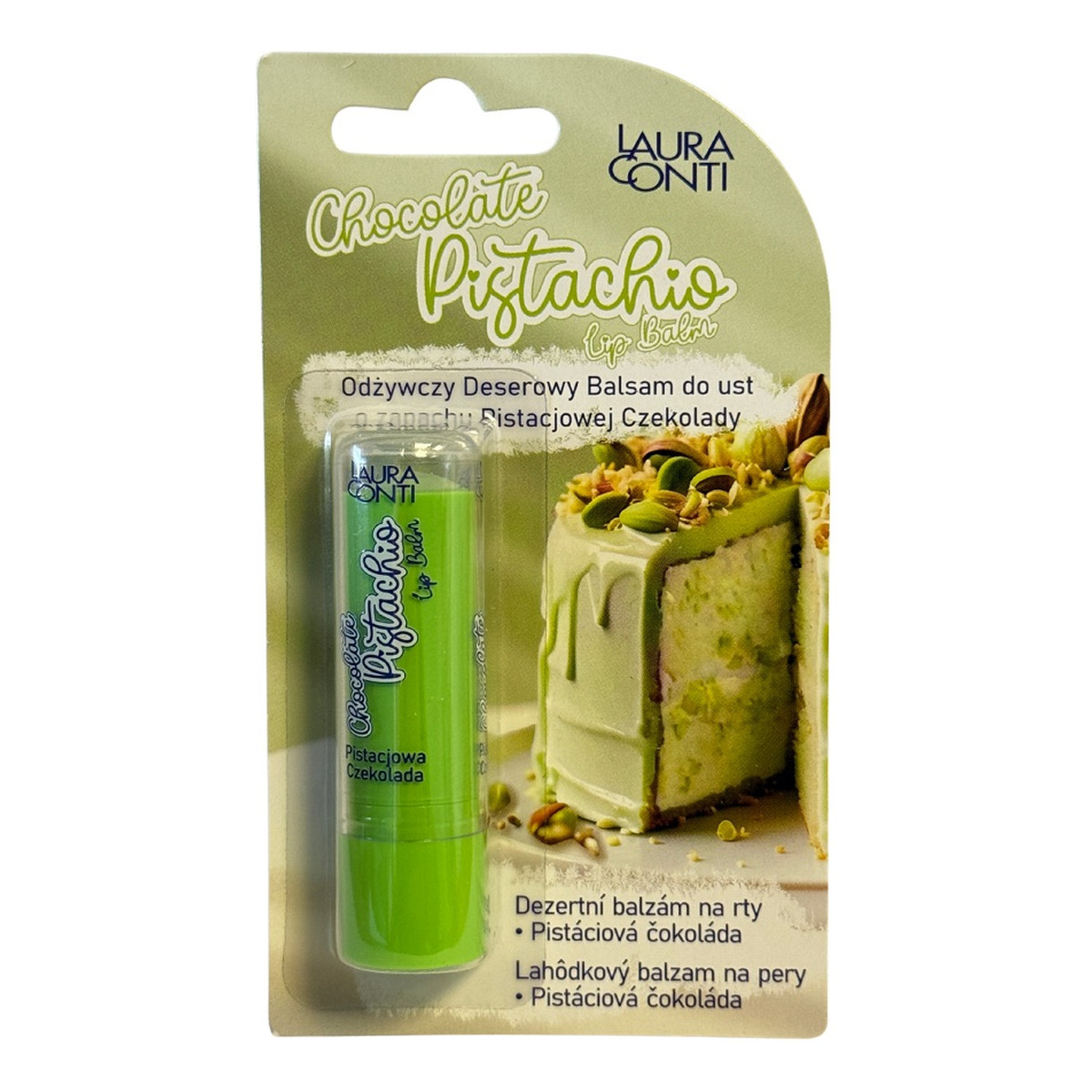 Laura Conti Odżywczy deserowy Balsam do ust pistacjowa czekolada 4.8g