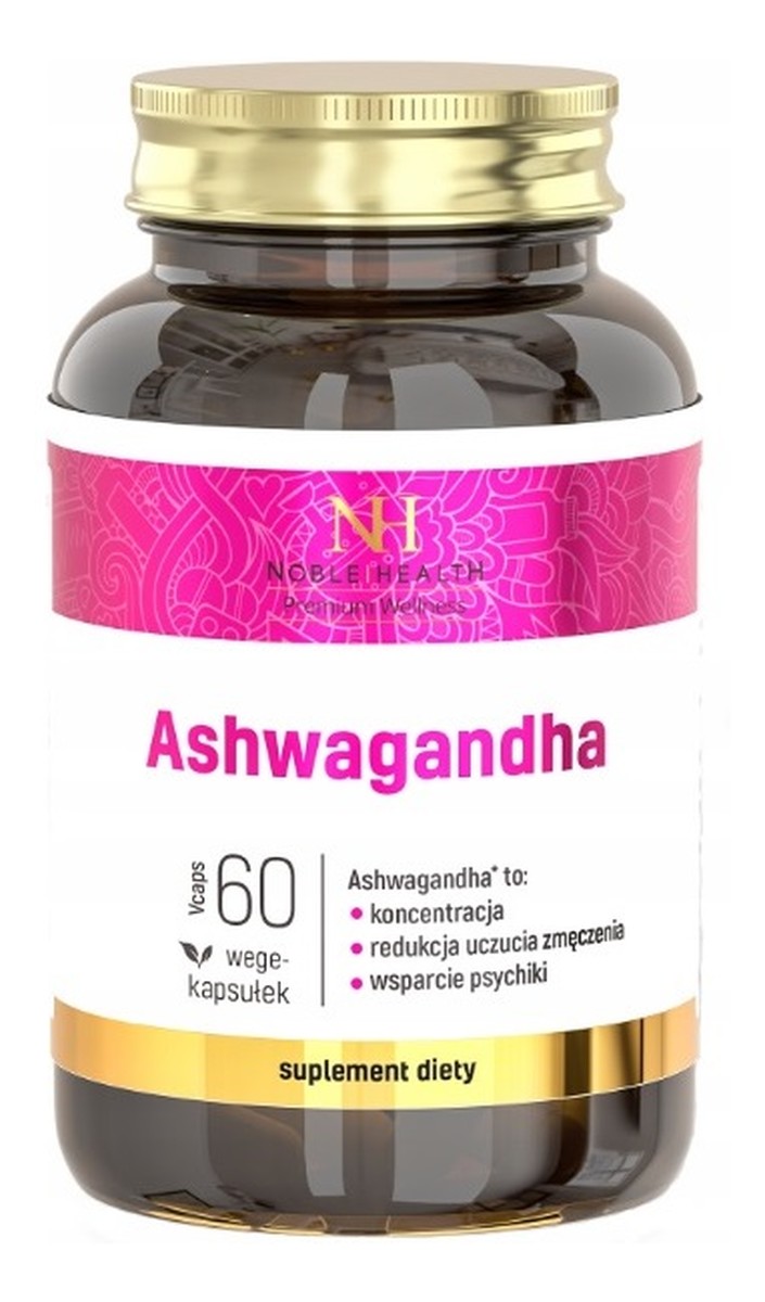 Ashwagandha suplement diety 60 kapsułek