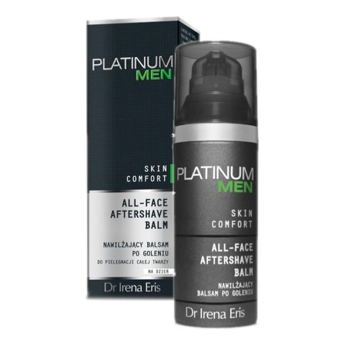 Dr Irena Eris Platinum Men Krem Nawilżający do Twarzy i pod Oczy+ Balsam po Goleniu 2x50ml