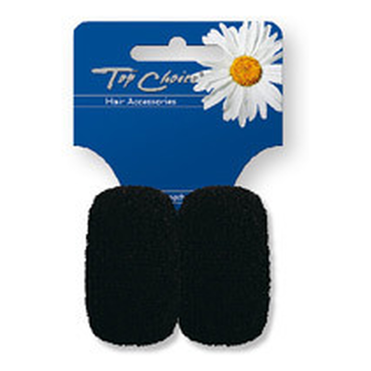 Top Choice Frotki do włosów czarne 2 sztuki