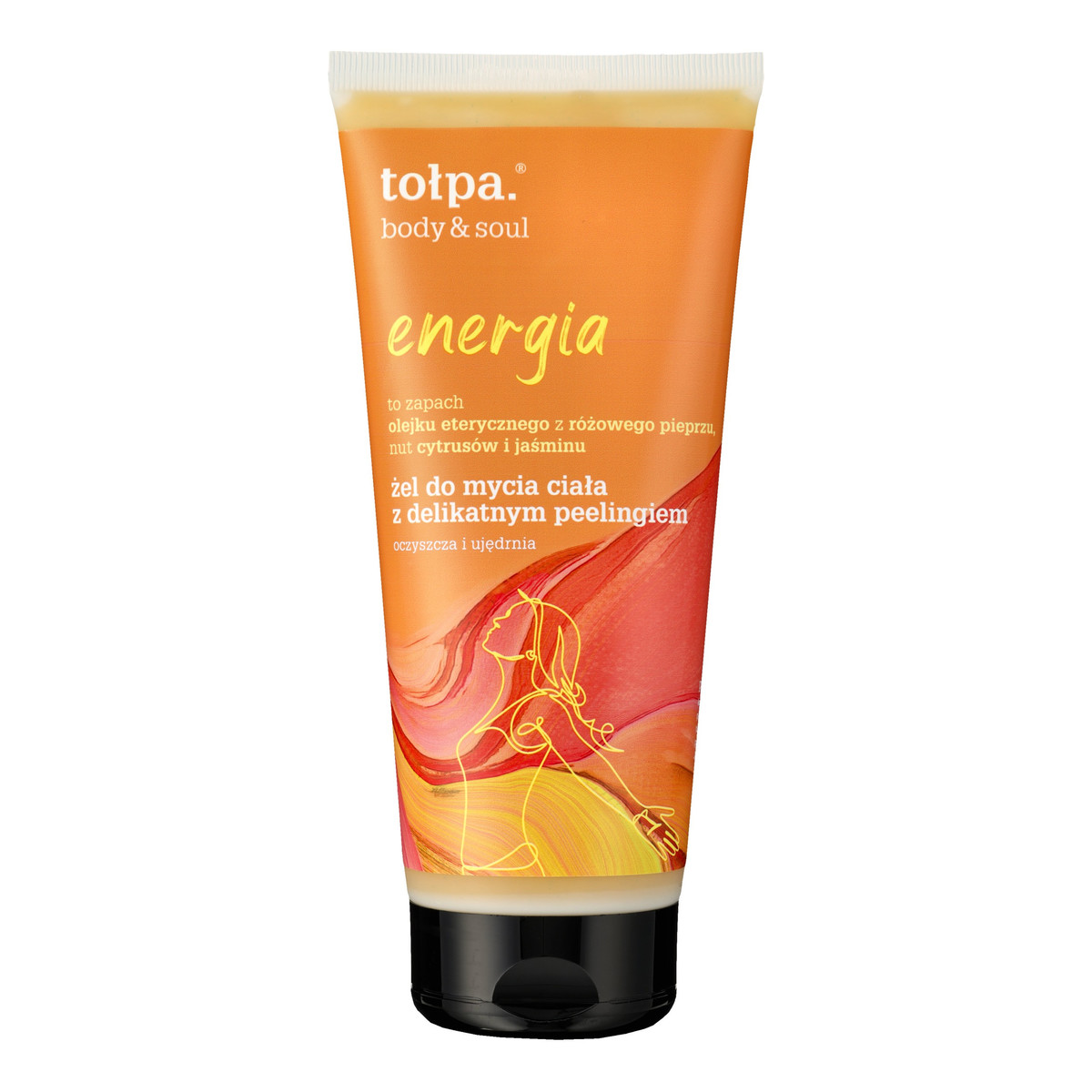 Tołpa Body&Soul Energia Żel do mycia ciała z delikatnym peelingiem-ujędrniający 200ml