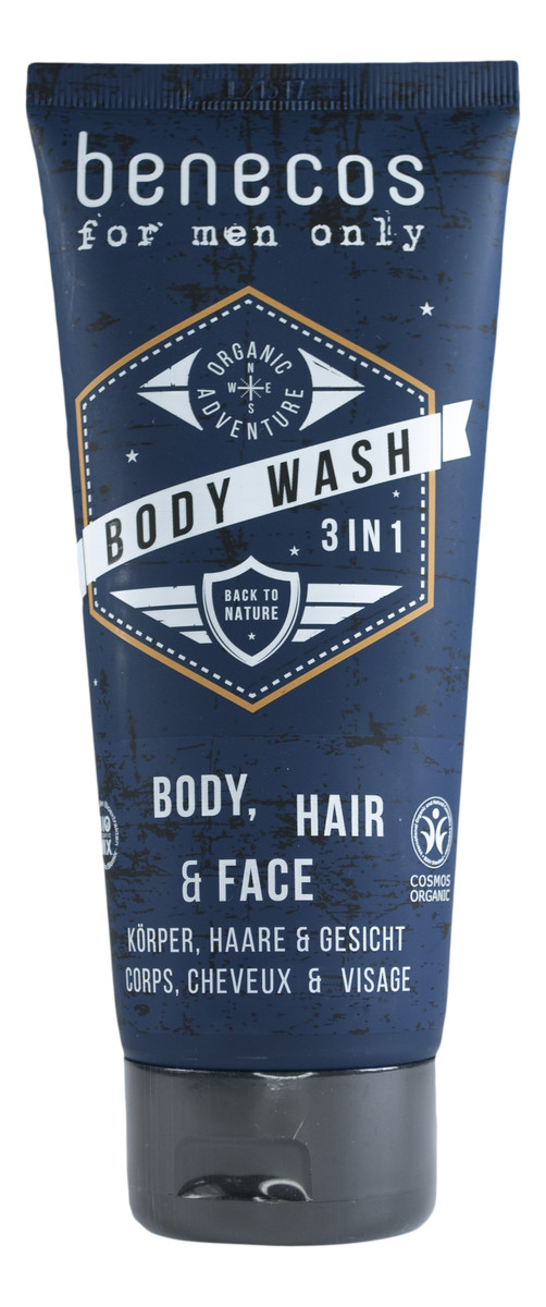 For men only - 3w1 Naturalny odświeżający żel do mycia ciała, twarzy i włosów