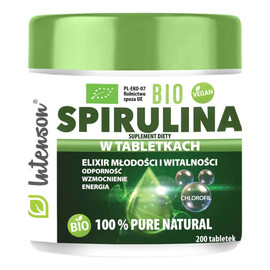 Bio spirulina 100% suplement diety 200 tabletek