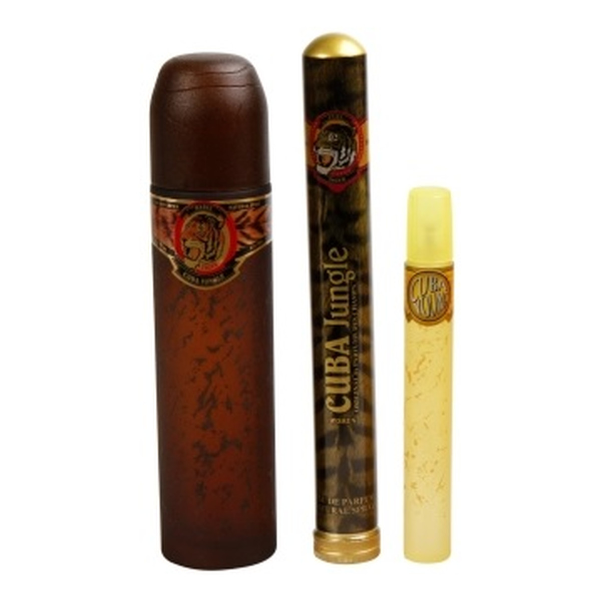 Cuba Jungle Tiger Zestaw woda perfumowana spray 100ml + woda perfumowana spray 35ml + woda perfumowana spray 20ml
