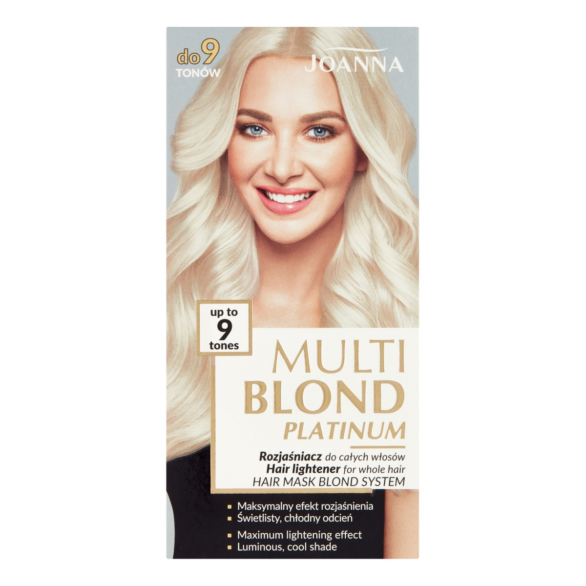Joanna Multi Blond Platinium rozjaśniacz do całych włosów do 9 Tonów