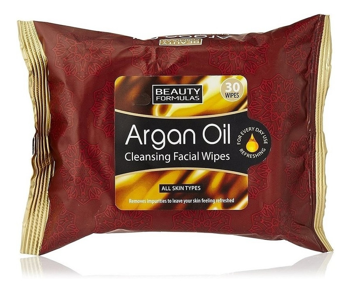 Argan Oil Cleansing Facial Wipes Oczyszczające Chusteczki z Olejkiem Arganowym 30 szt.