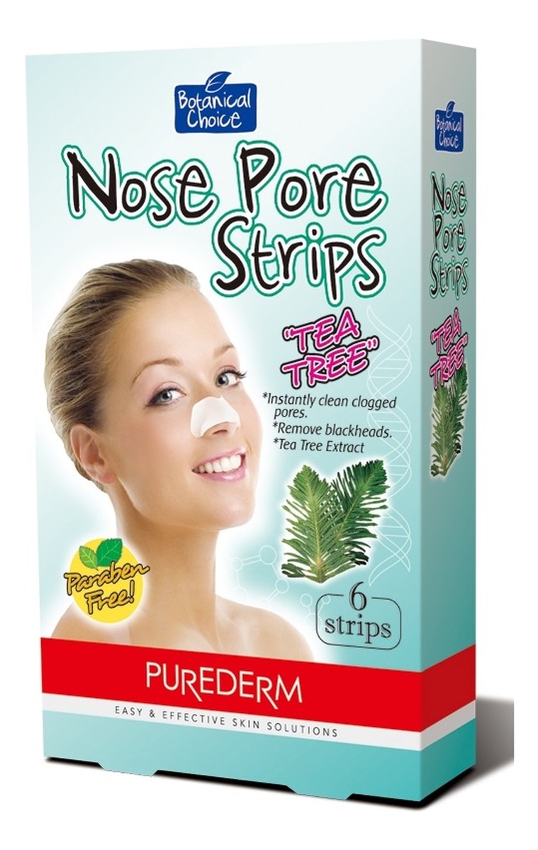 Pore Strips Tea Tree oczyszczające plastry na nos 6 sztuk