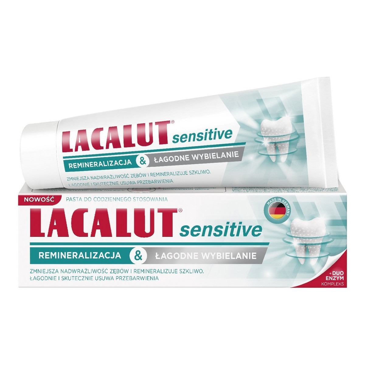 Lacalut Pasta do zębów Sensitive remineralizacja i łagodne wybielanie 75ml