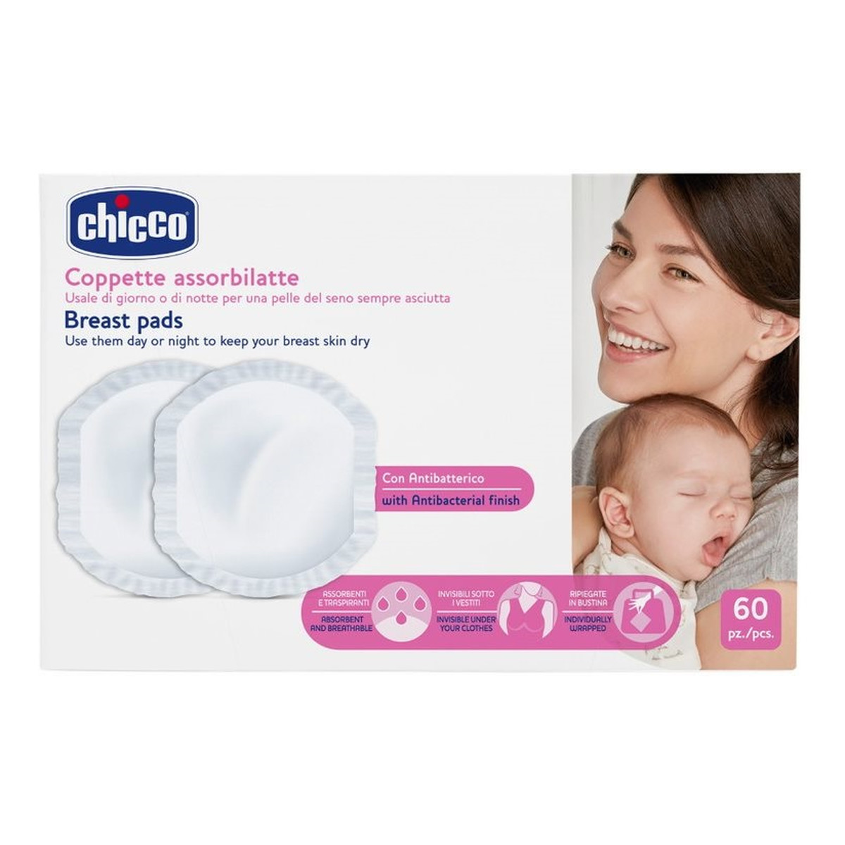 Chicco Breast pads wkładki laktacyjne 60szt