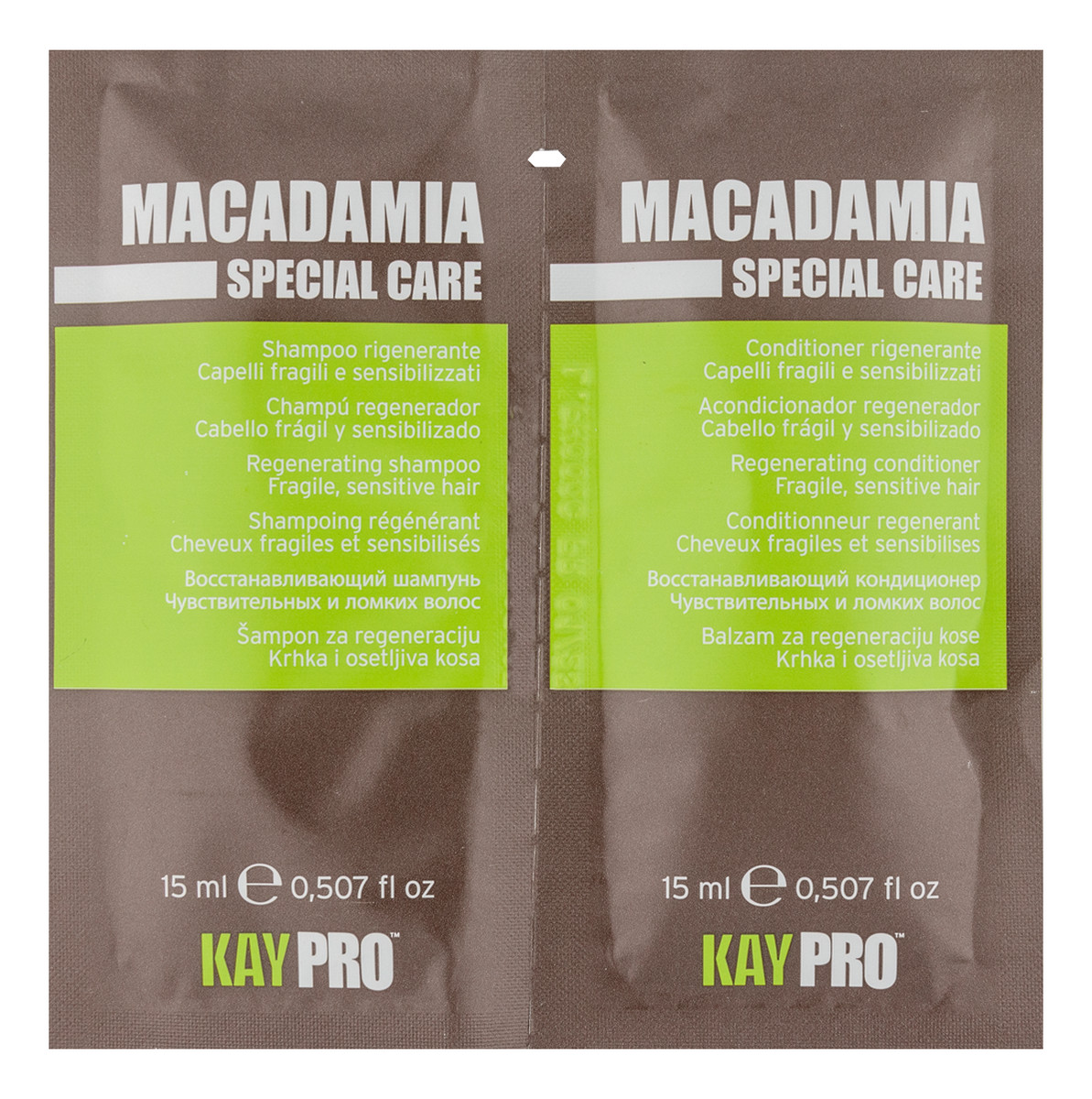 Szampon+Odżywka z olejkiem makadamia 2x15ml