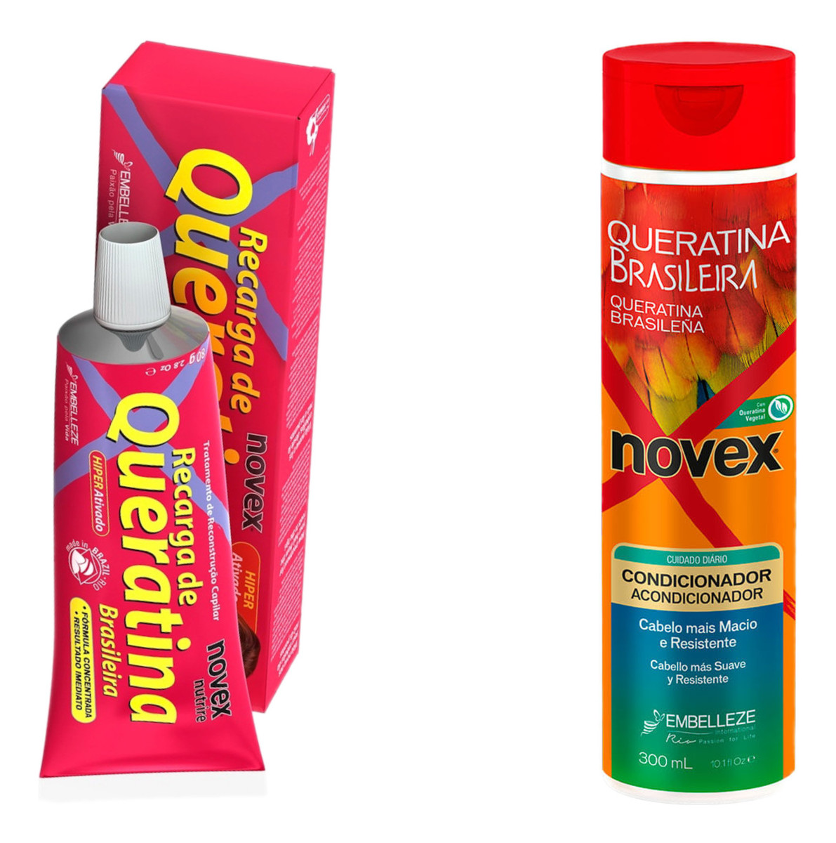 Recharge Krem stylizujący z keratyną 80g + Odżywka 300ml