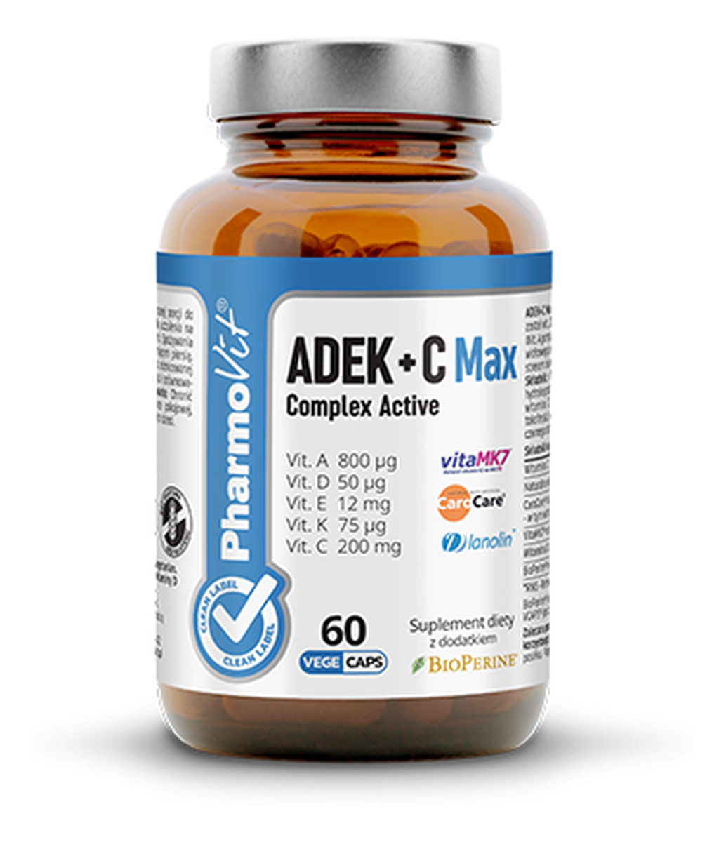 ADEK+C Max Complex Active suplement diety 60 kapsułek