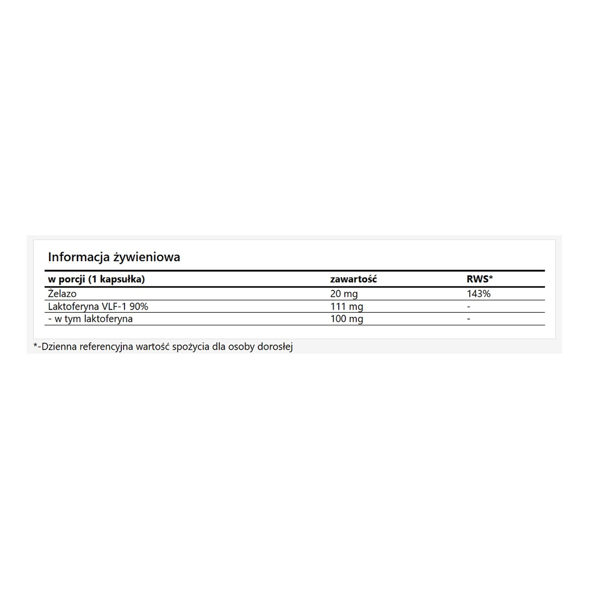 Noctua Noctaferr suplement diety 30 kapsułek