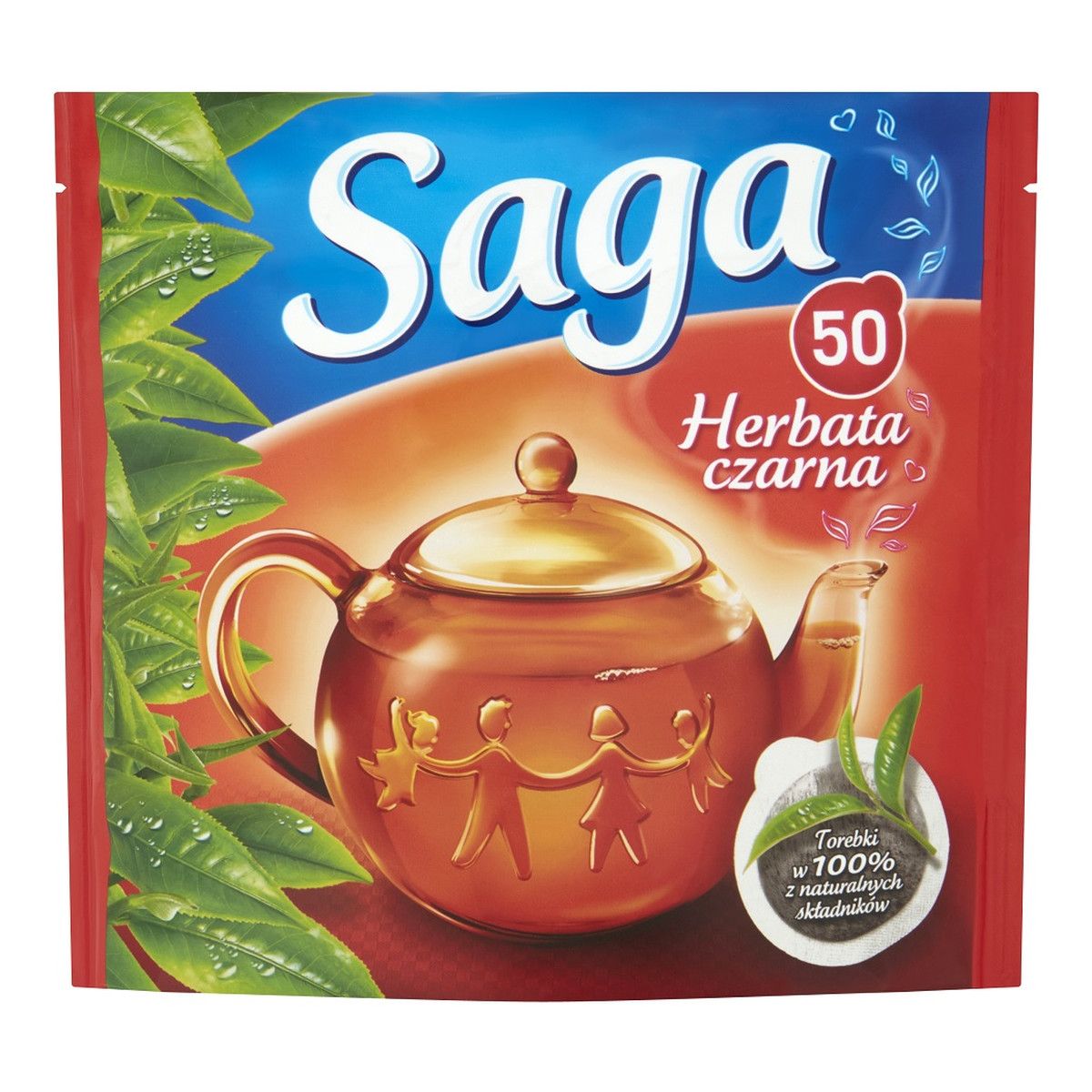 Saga Herbata czarna 50 torebek 70g