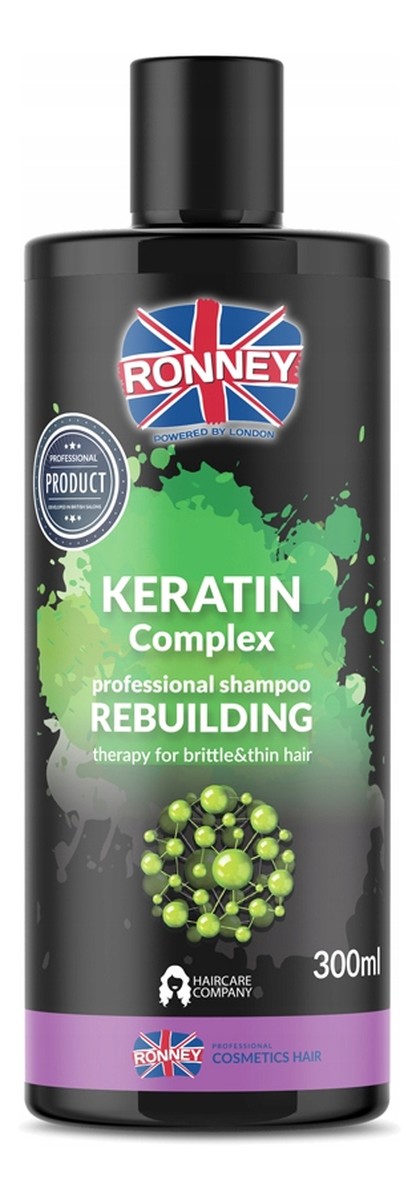Keratin complex professional shampoo rebuilding odbudowujący szampon do włosów suchych i łamliwych