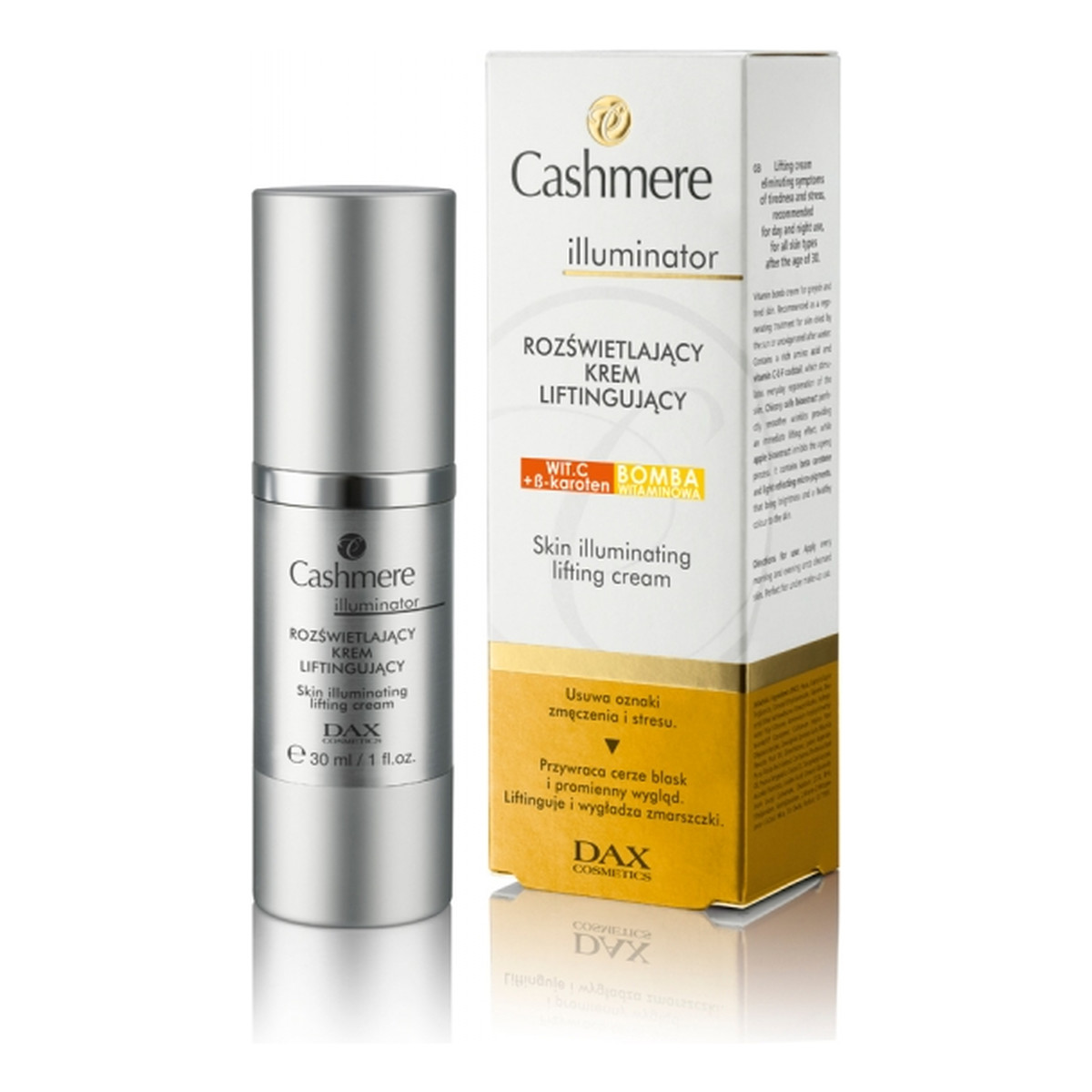 Cashmere Express Illuminator Krem Liftingujący Usuwający Oznaki Zmęczenia i Stresu 30ml