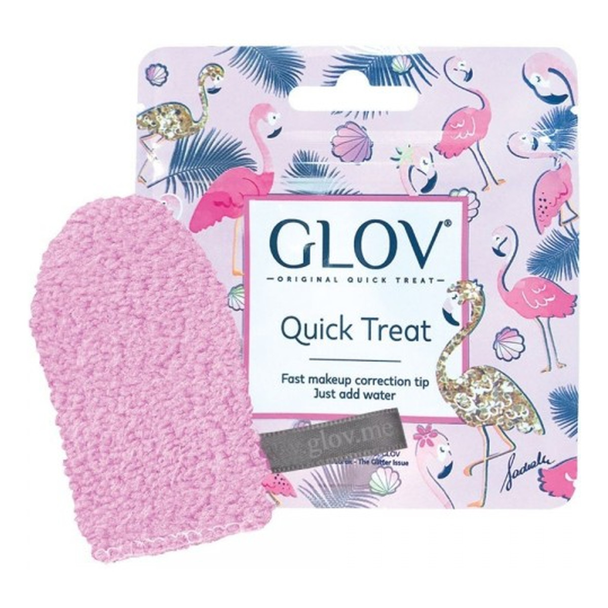 Glov Quick Treat mini rękawiczka do demakijażu Cozy Rosie