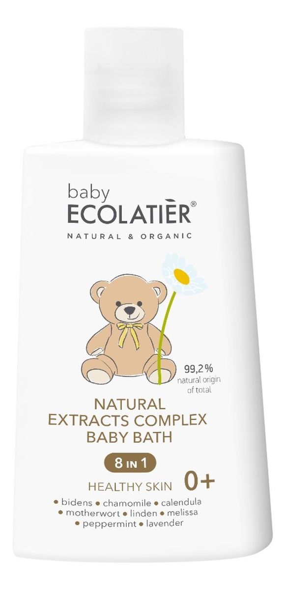 Naturalny kompleks ekstraktów 8w1 Zdrowa skóra do kąpieli dzieci w wieku 0+