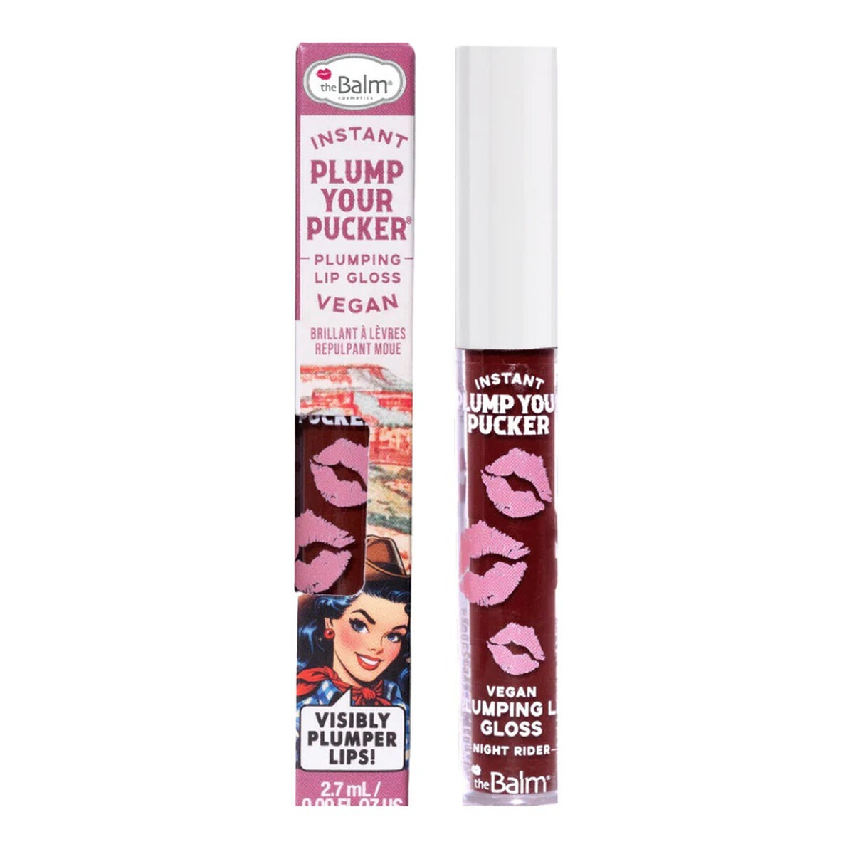 the Balm Instant plump your pucker plumping lip gloss błyszczyk powiększający usta night rider 2.7ml