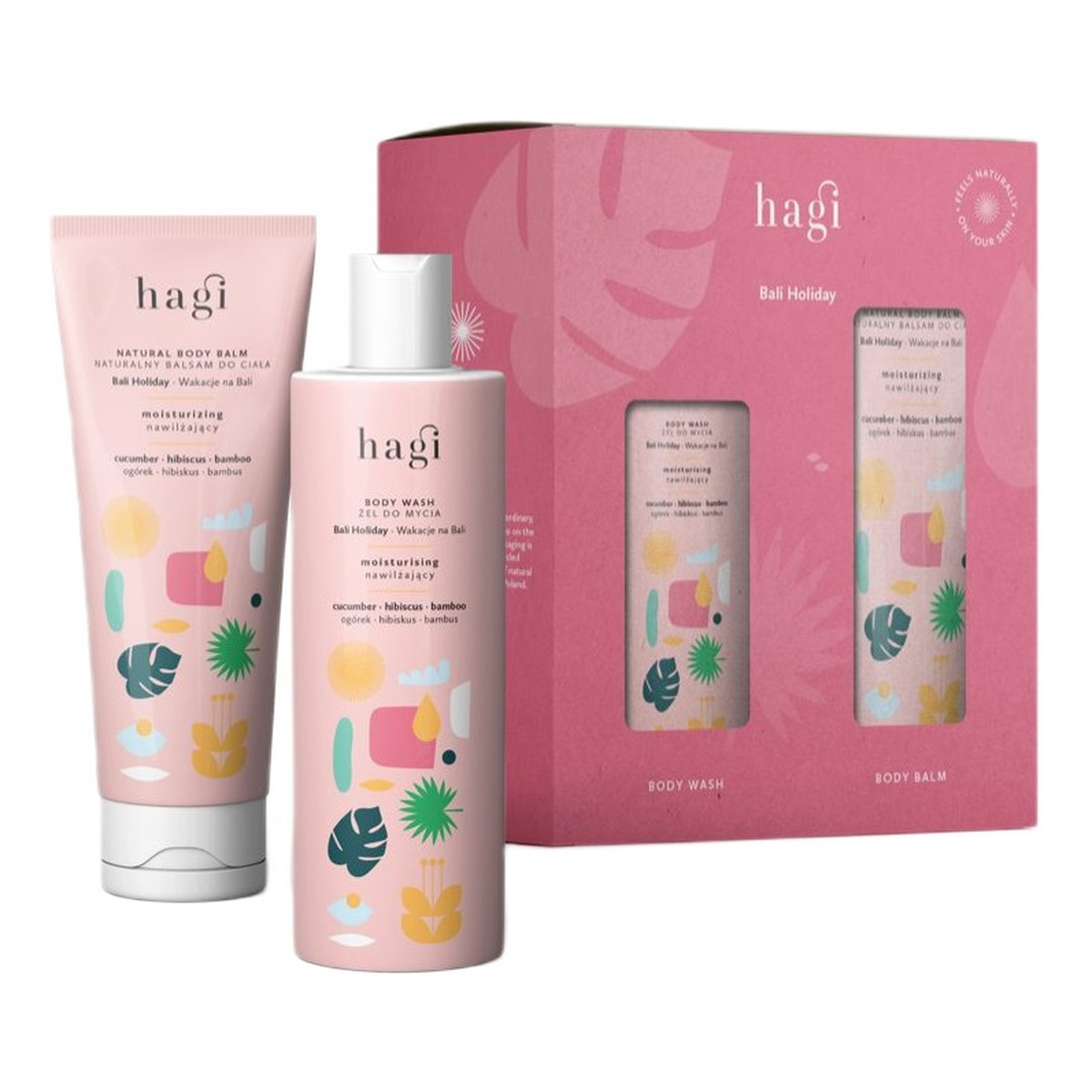 Hagi Wakacje na Bali zestaw żel do mycia ciała 300ml + balsam do ciała 300ml
