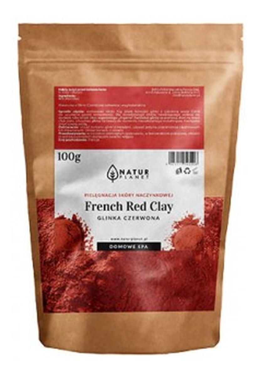 Glinka oryginalna francuska Czerwona