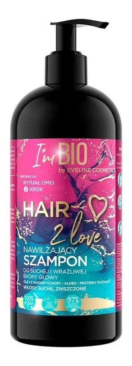 Hair 2 Love Nawilżający Szampon do włosów suchych i zniszczonych