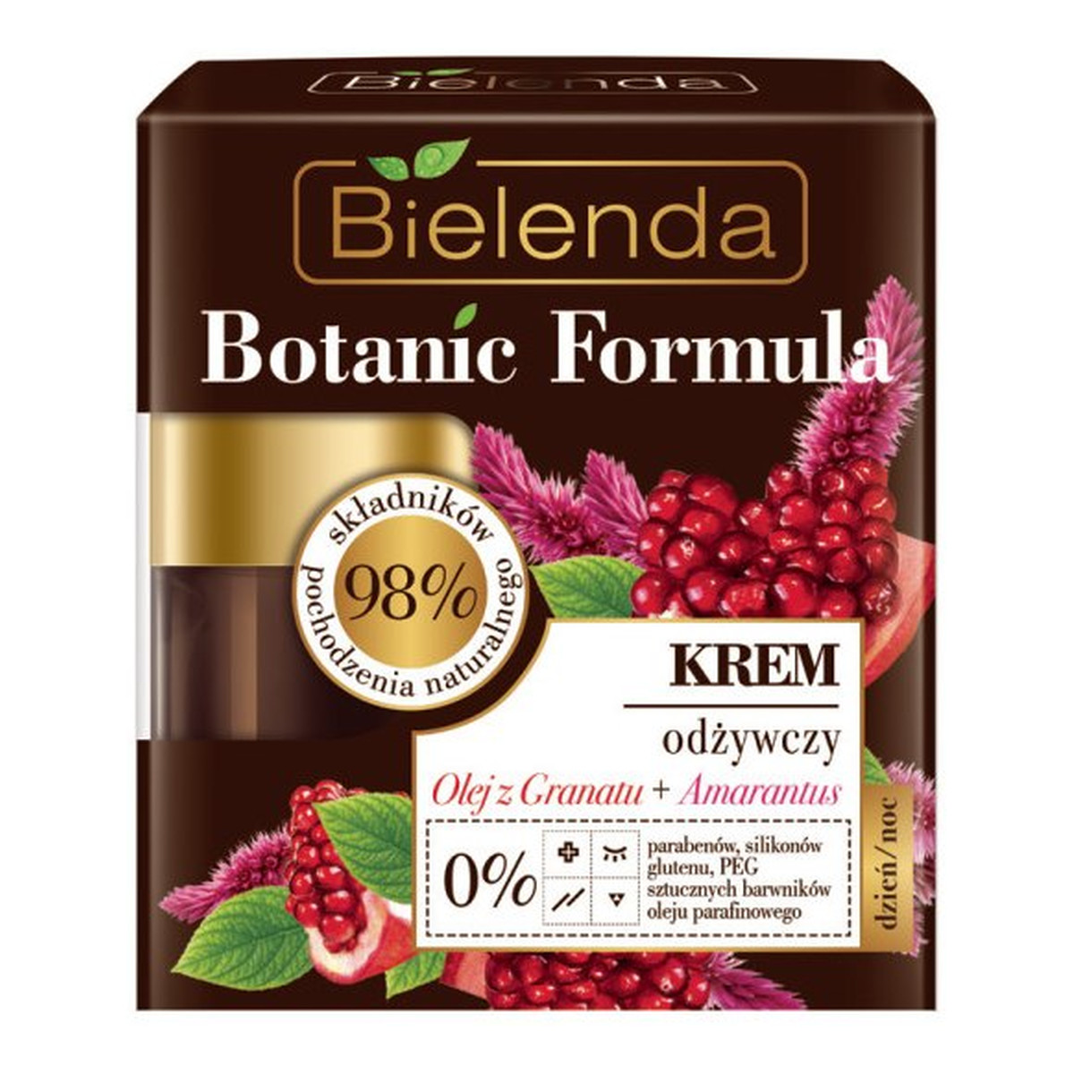 Bielenda Botanic Formula Odżywczy Krem do Twarzy na dzień i na noc z Olejem z Granatu i Amarantusu 50ml