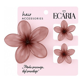 Zestaw spinek do włosów klamer 3w1 kwiat xl + 2 szt. mini spinek sp440