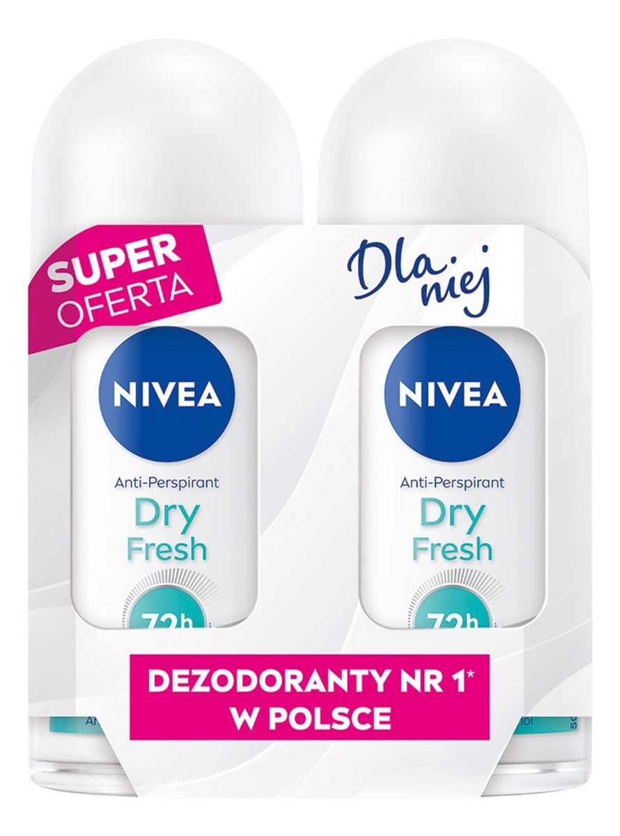 Antyperspirant damski w kulce duo dry fresh 2x50 ml