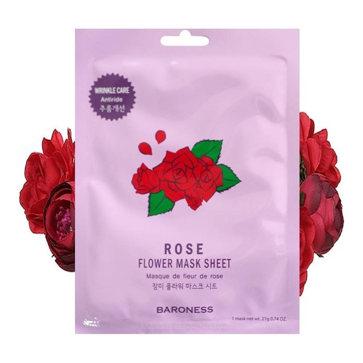 Baroness Maska w płachcie z ekstraktem z kwiatu róży 25ml