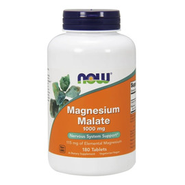 Now_magnesium malate jabłczan magnezu 1000mg 180 tabletek