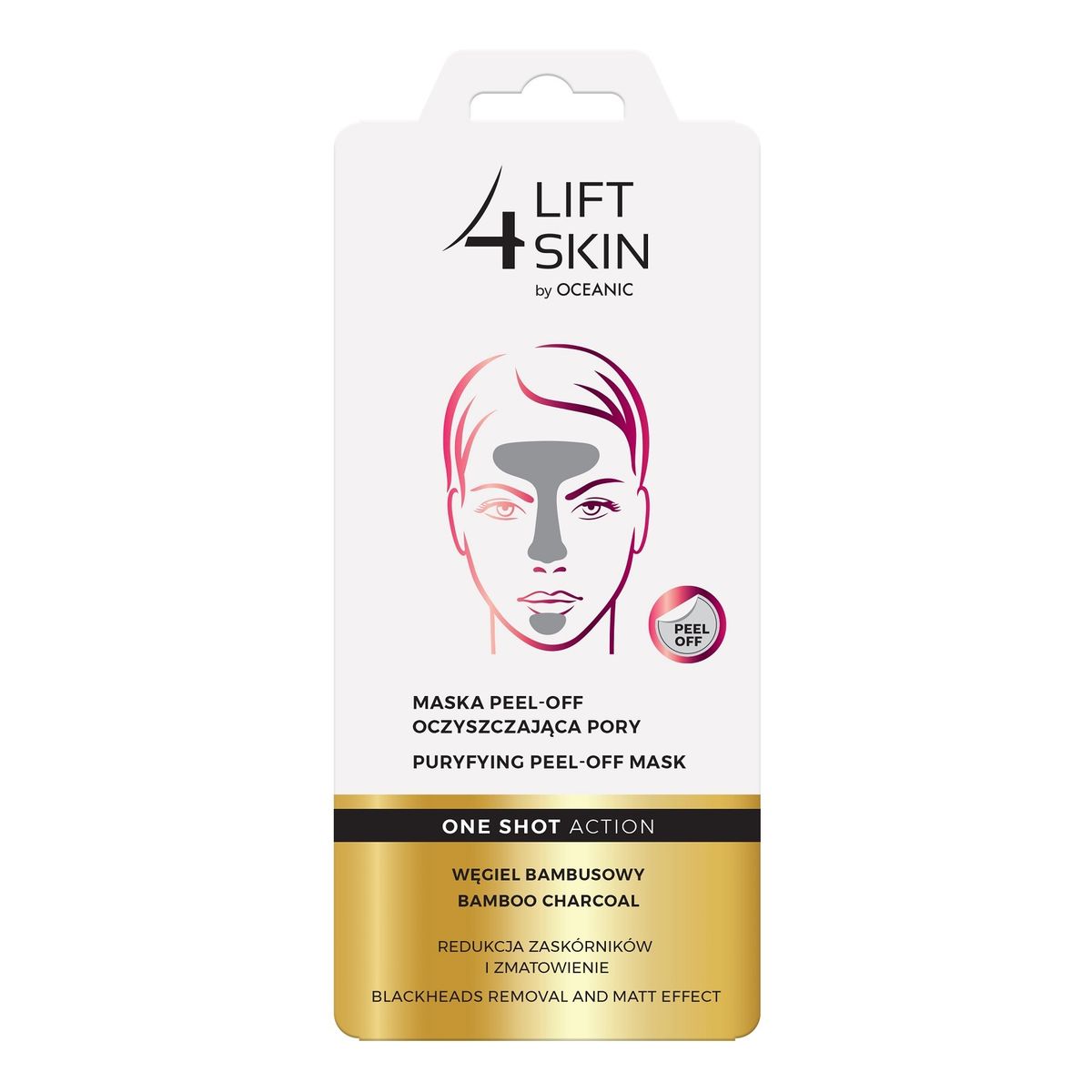 Lift 4 Skin One Shot Action Maska peel-off oczyszczająca pory 8ml