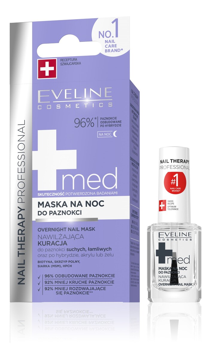 Med+ Maska na noc do paznokci