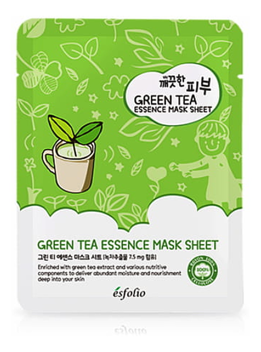 Kojąca maska w płachcie z ekstraktem zielonej herbaty PURE SKIN