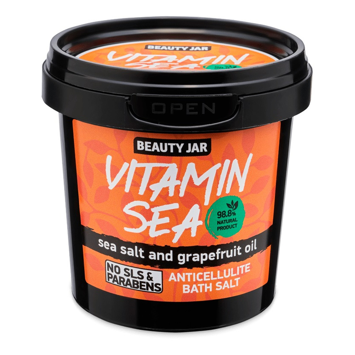 Beauty Jar Vitamin sea antycellulitowa sól morska do kąpieli z olejkiem grejpfrutowym 150g