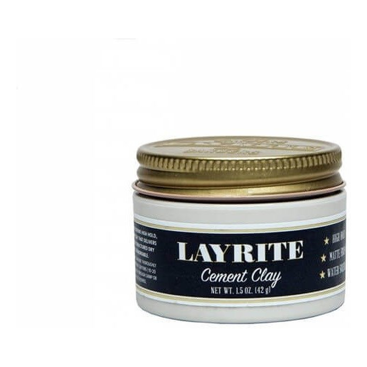 Layrite Cement Clay Pomada Matowa o Mocnym Chwycie do włosów 42g