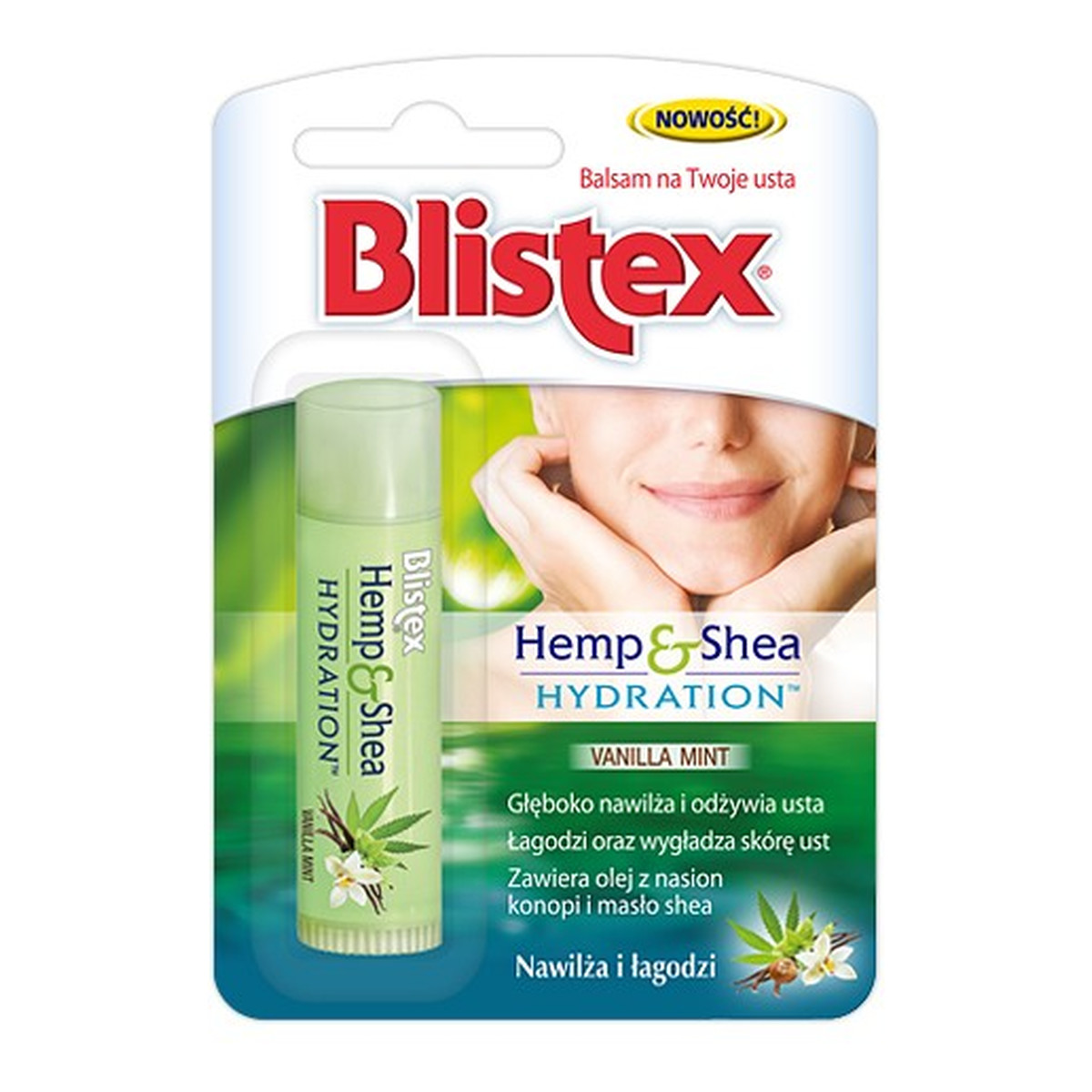 Blistex Lip Infusions Balsam do ust nawilżająco łagodzący Hemp & Shea Hydration