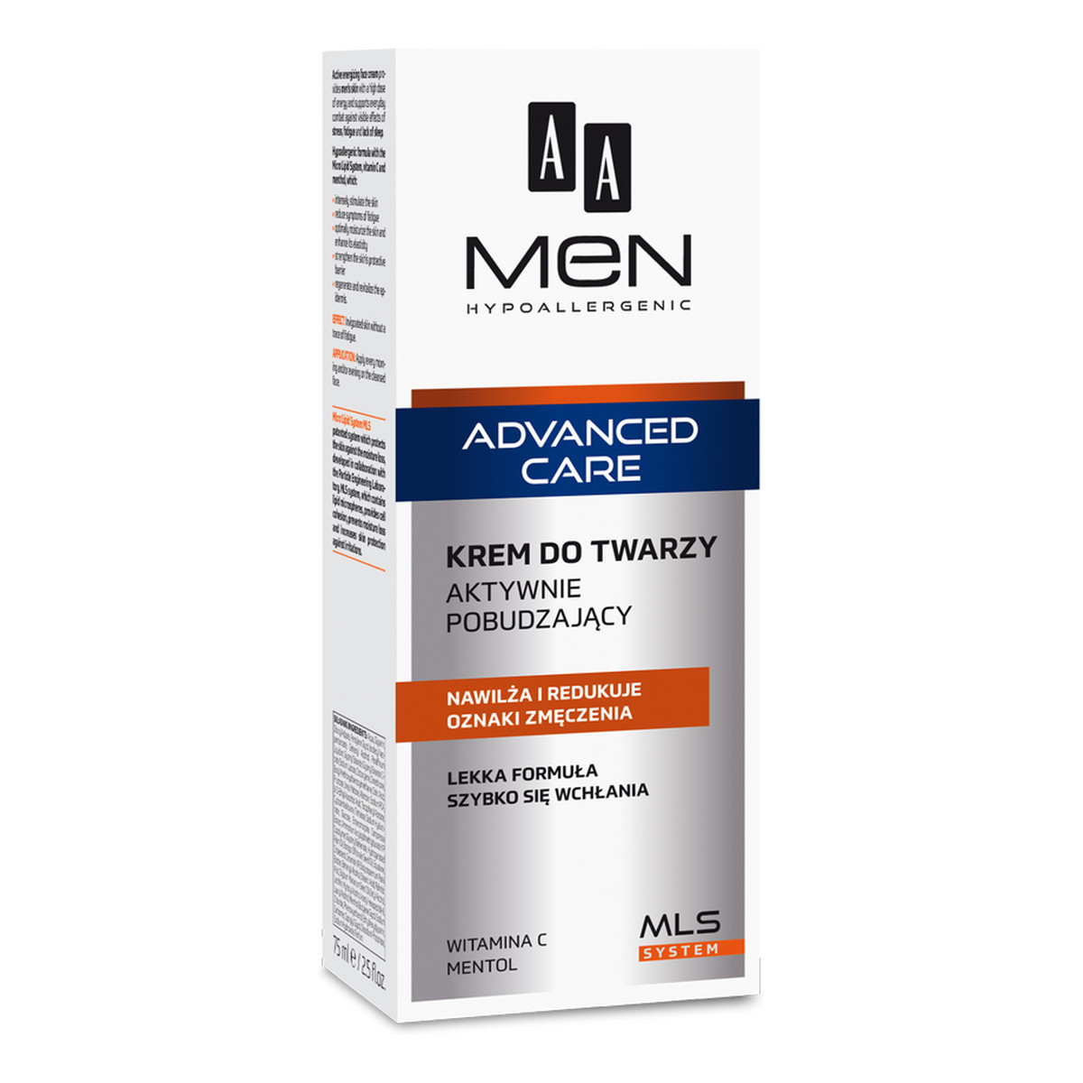 AA Men Advanced Care Krem Do Twarzy Aktywnie Pobudzający 75ml