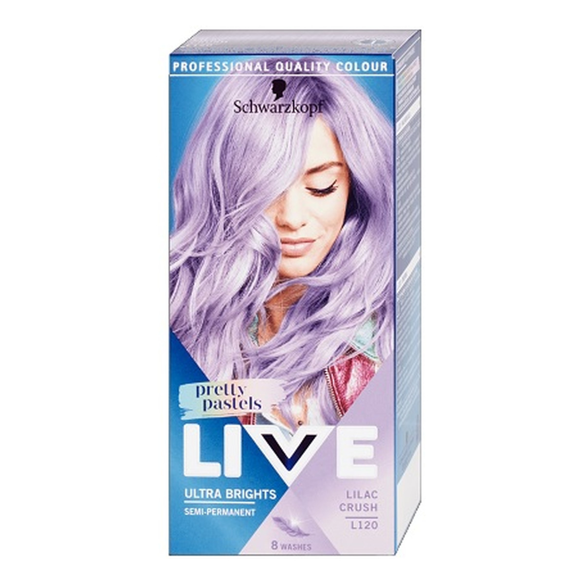 Schwarzkopf Live ultra brights pretty pastels farba do włosów do 8 myć l120 lilac crush