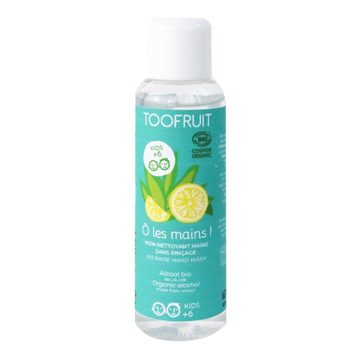TOOFRUIT Dzieci Toofruit Żel do mycia rąk od 6 roku życia 60% alkoholu 100ml