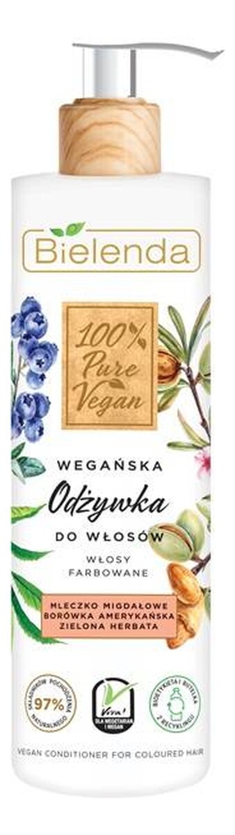 Wegańska Odżywka do włosów farbowanych