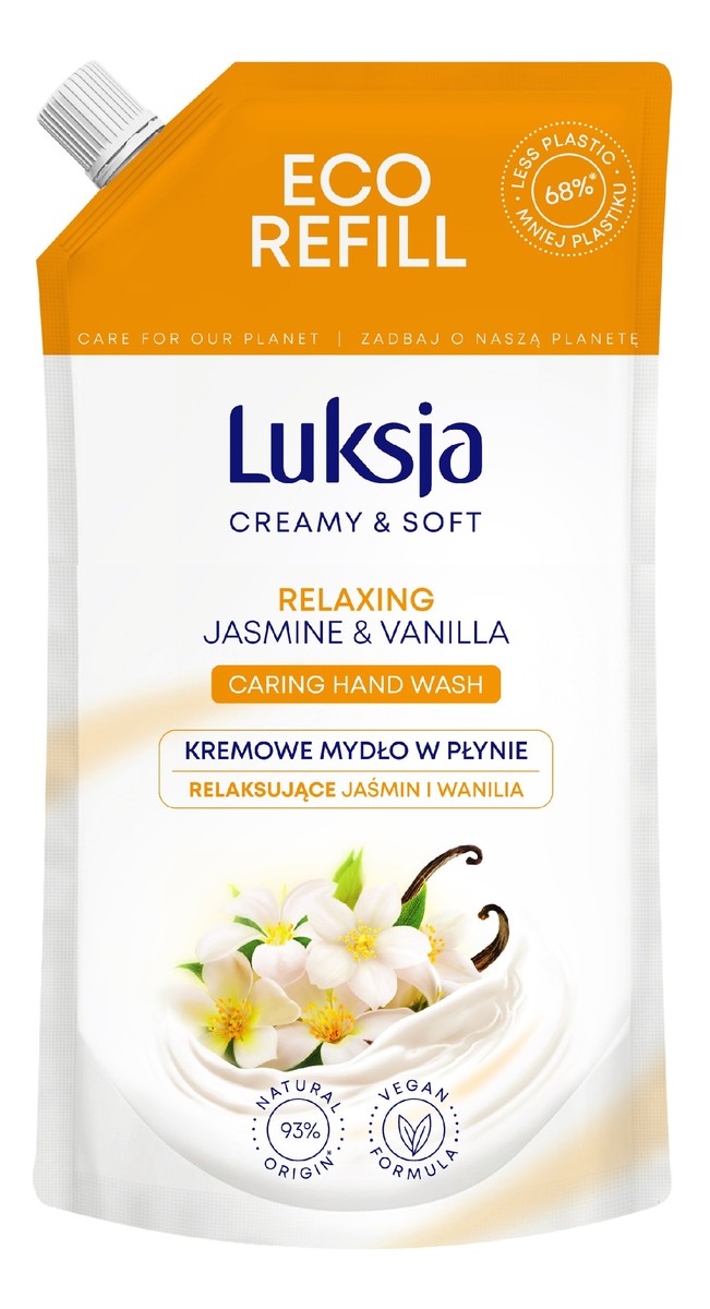 Relaksujące Kremowe Mydło w płynie Jaśmin i Wanilia - zapas