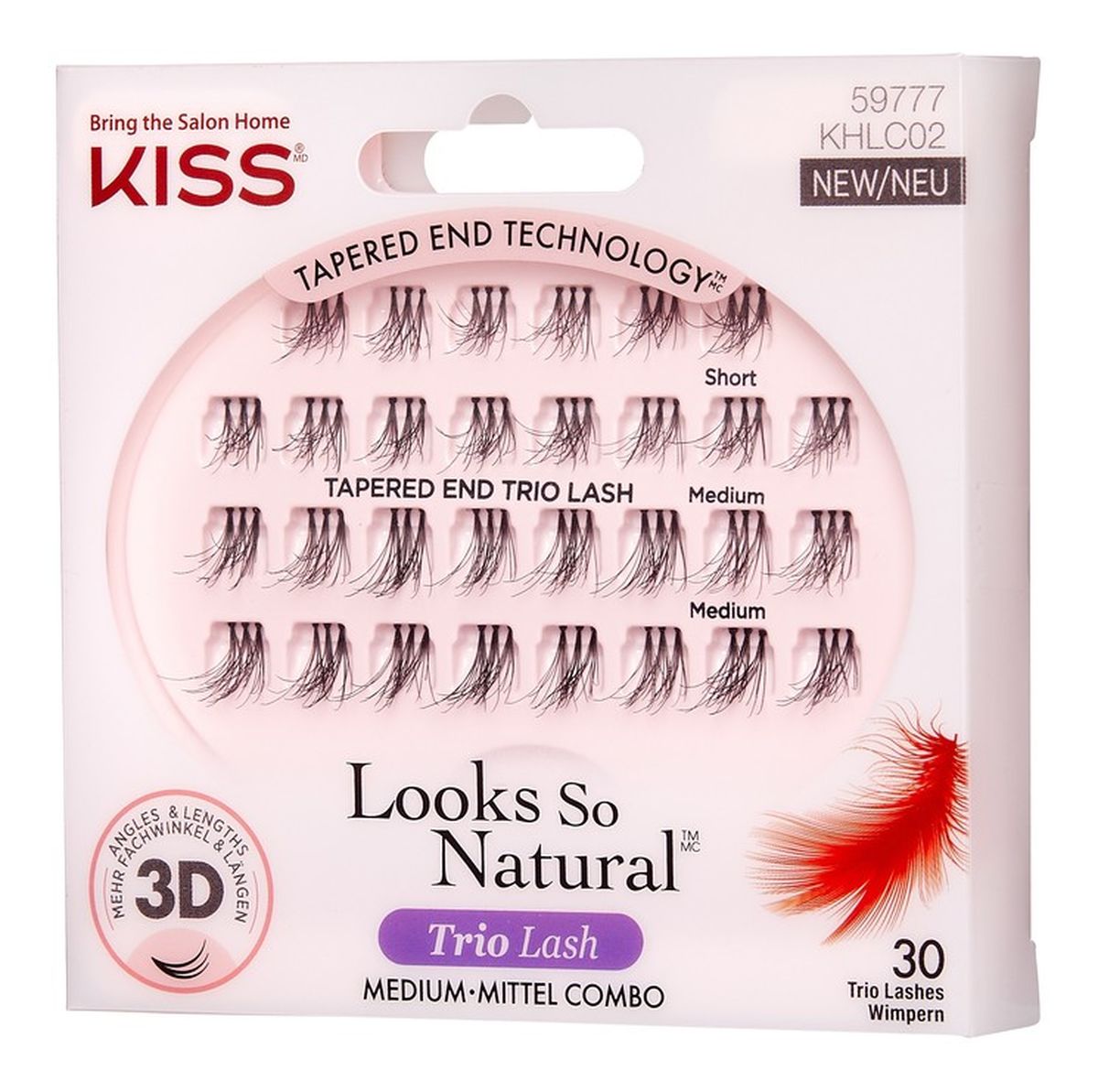 Kępki sztucznych rzęs Looks So Natural - Trio Lash 3D