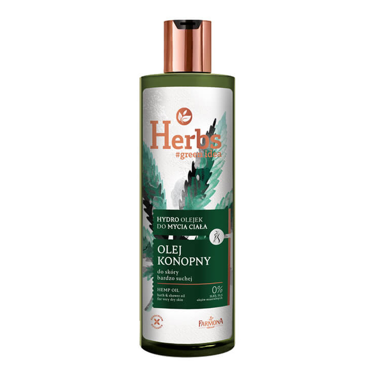 Farmona Herbs Hydro Olejek do mycia ciała - Olej Konopny 400ml