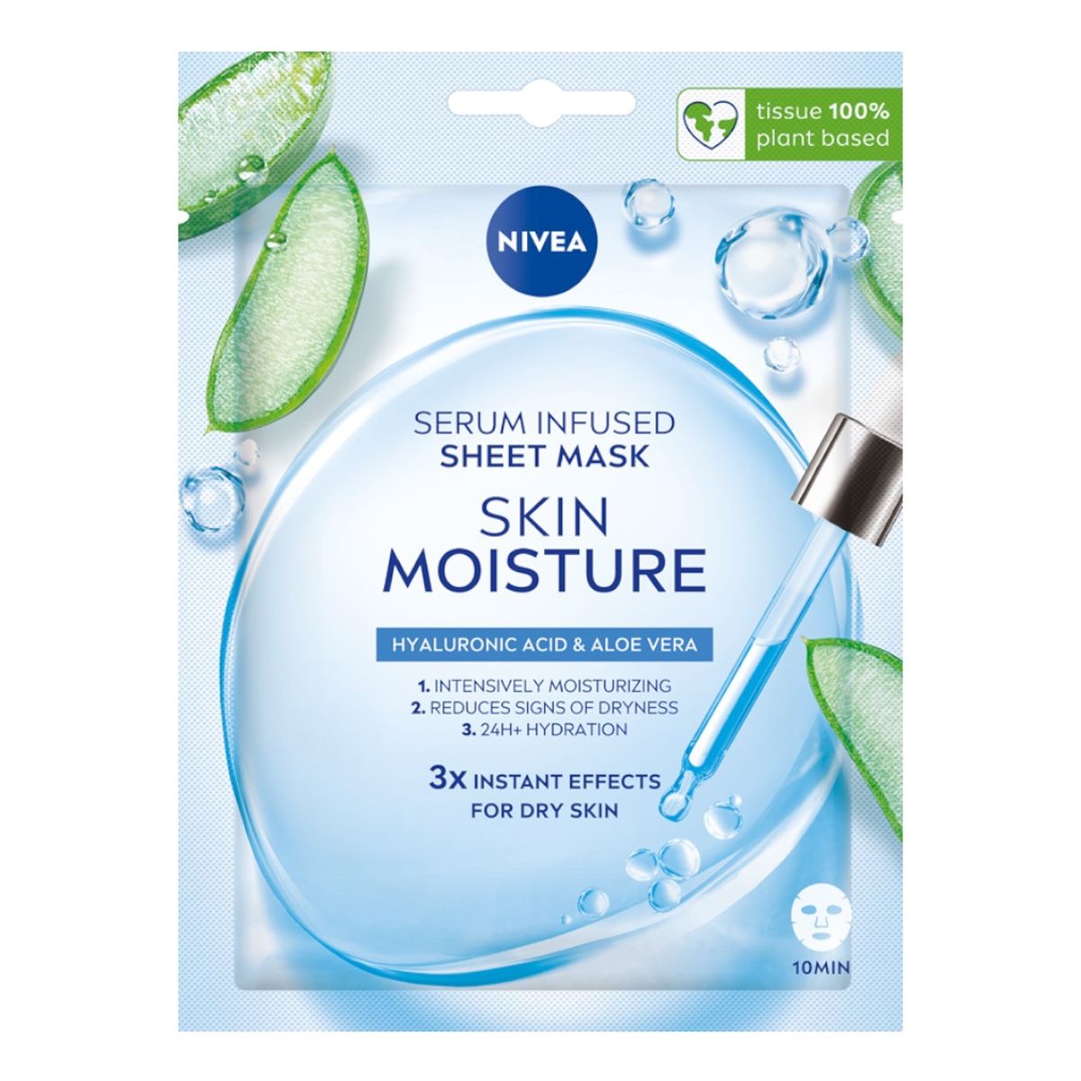 Nivea Skin moisture maska w płachcie z serum nawilżającym