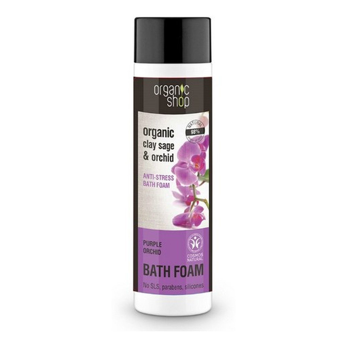 Organic Shop Purpurowa Orchidea Organiczny Antystresowy Płyn Do Kąpieli 500ml