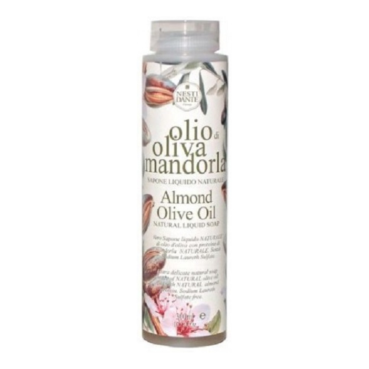 Nesti Dante Olio Di Oliva Mandorla Almond Olive Oil Bath & Shower Natural Liquid Soap Żel pod prysznic 300ml