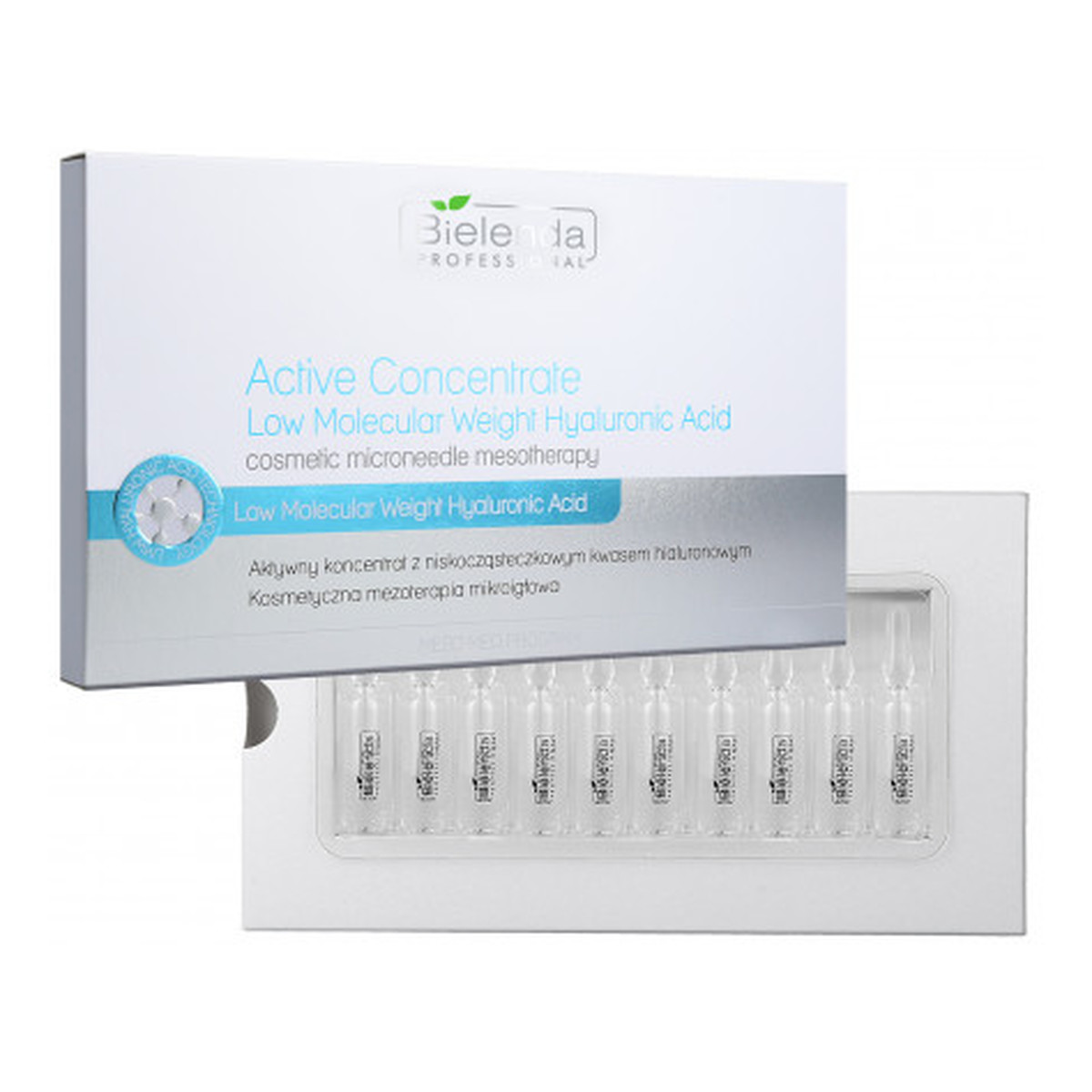 Bielenda Professional Active Concentrate aktywny koncentrat z niskocząsteczkowym kwasem hialuronowym 10x3ml 30ml