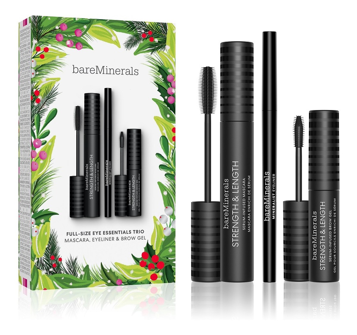 Zestaw Ageless Phyto-Retinol Eye Essentials Trio tusz do rzęs + żel do brwi Clear + eyeliner Onyx